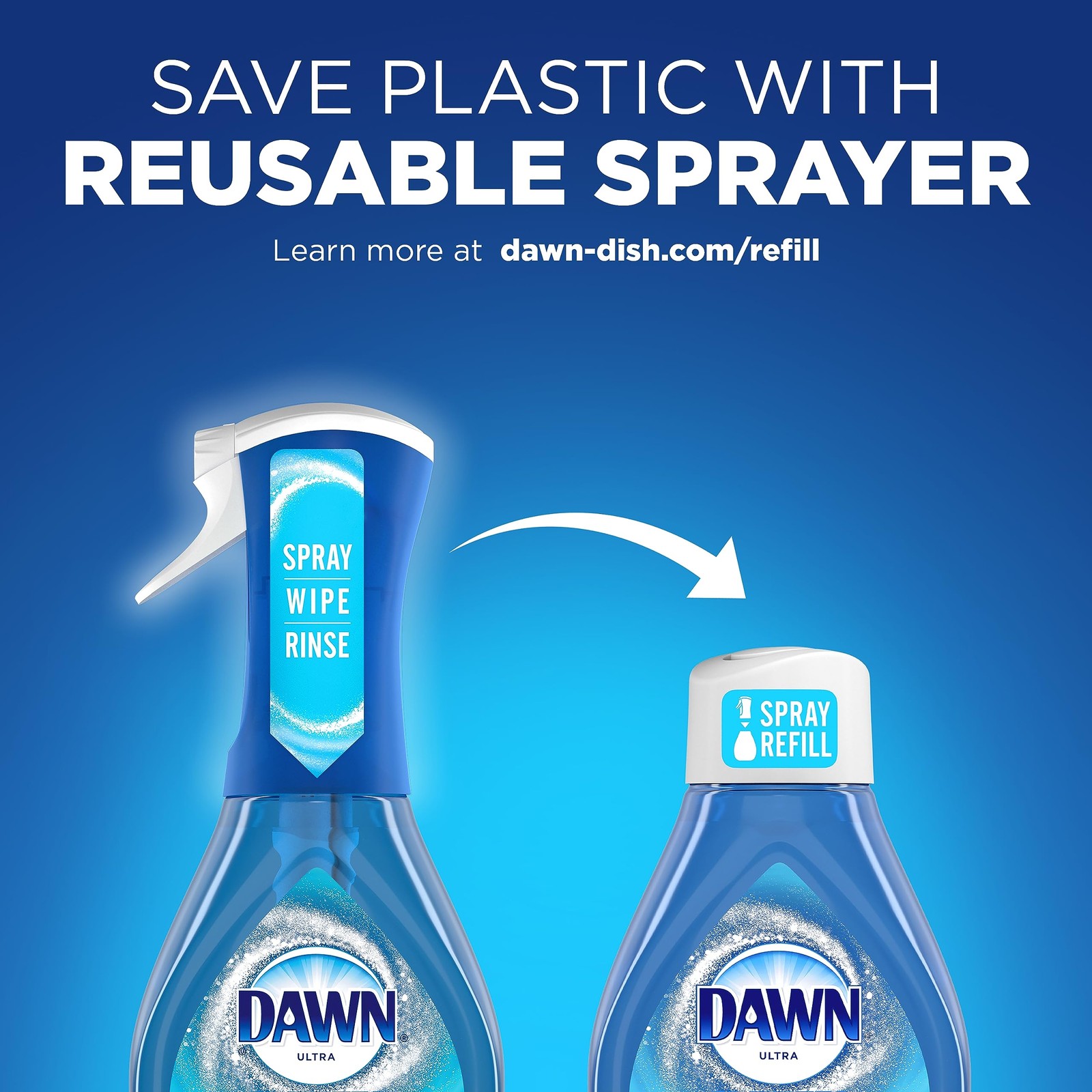 Dawn Platinum Powerwash Dish Spray Bundle – 1 Spray (16oz) + 3 Refills (16o