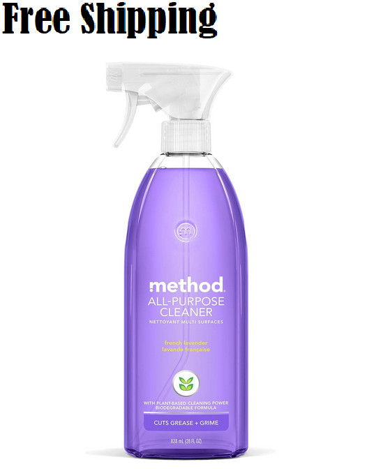 Method All-Purpose Cleaner Spray, French Lavender, Plant-Based and Biodegradable