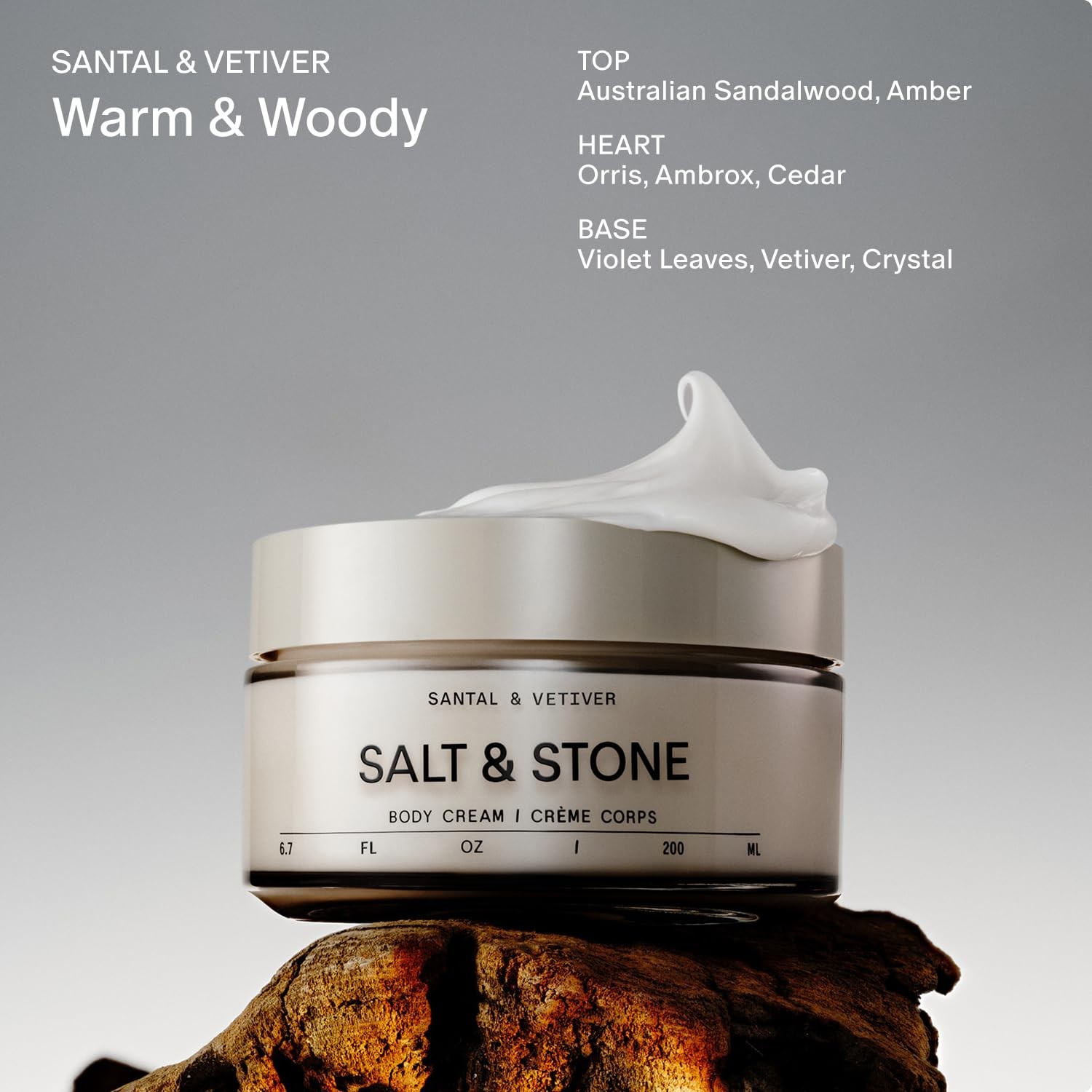 Salt & Stone Body Cream | Hydrating Formula with Seaweed Extracts, Spirulina &