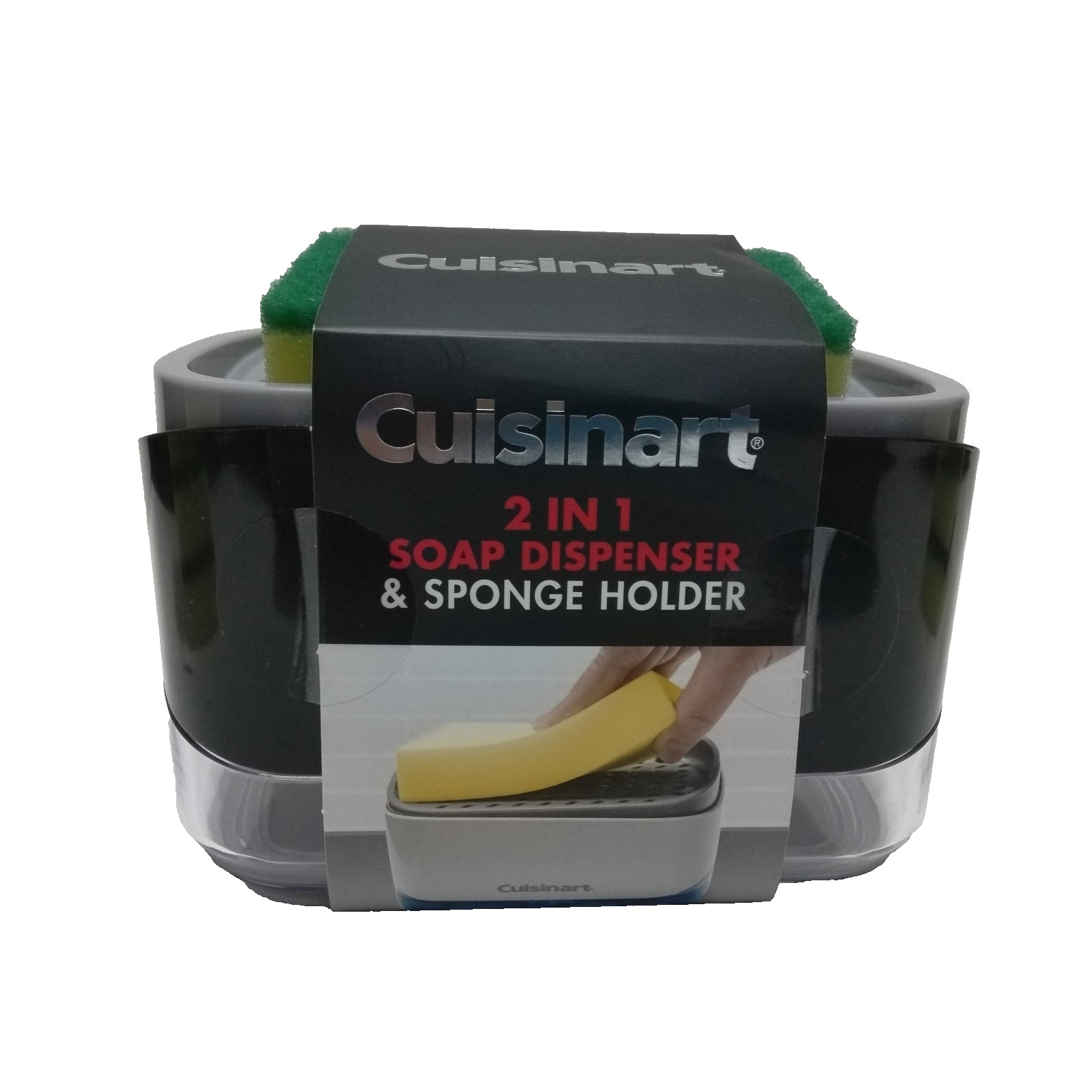 Cuisinart 2 in one soap dispenser and sponge holder includes 15 Scrub Sponges
