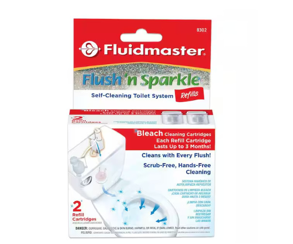 Flush ‘n Sparkle Automatic Toilet Cleaning System Bleach Refills (2-Pack)