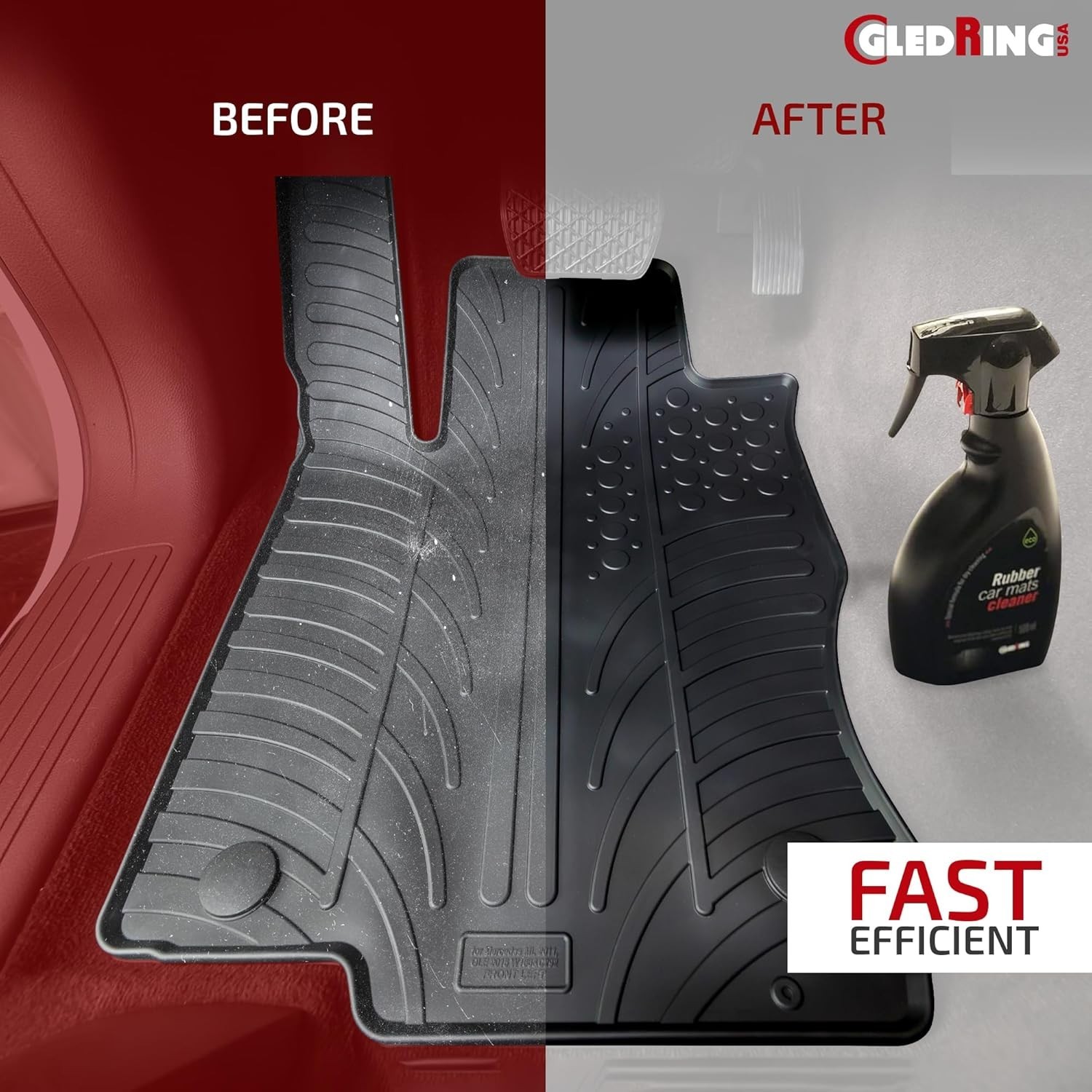 Rubber Car Mats Dry Wash Cleaner – Rubber Floor Mat Cleaner, Enviornment Frie…