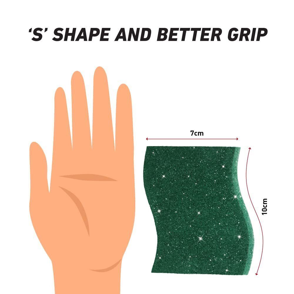 Scotch-Brite Silver Sparks Scrub Pad 2.75×4(Pack of 6) Free Shiping