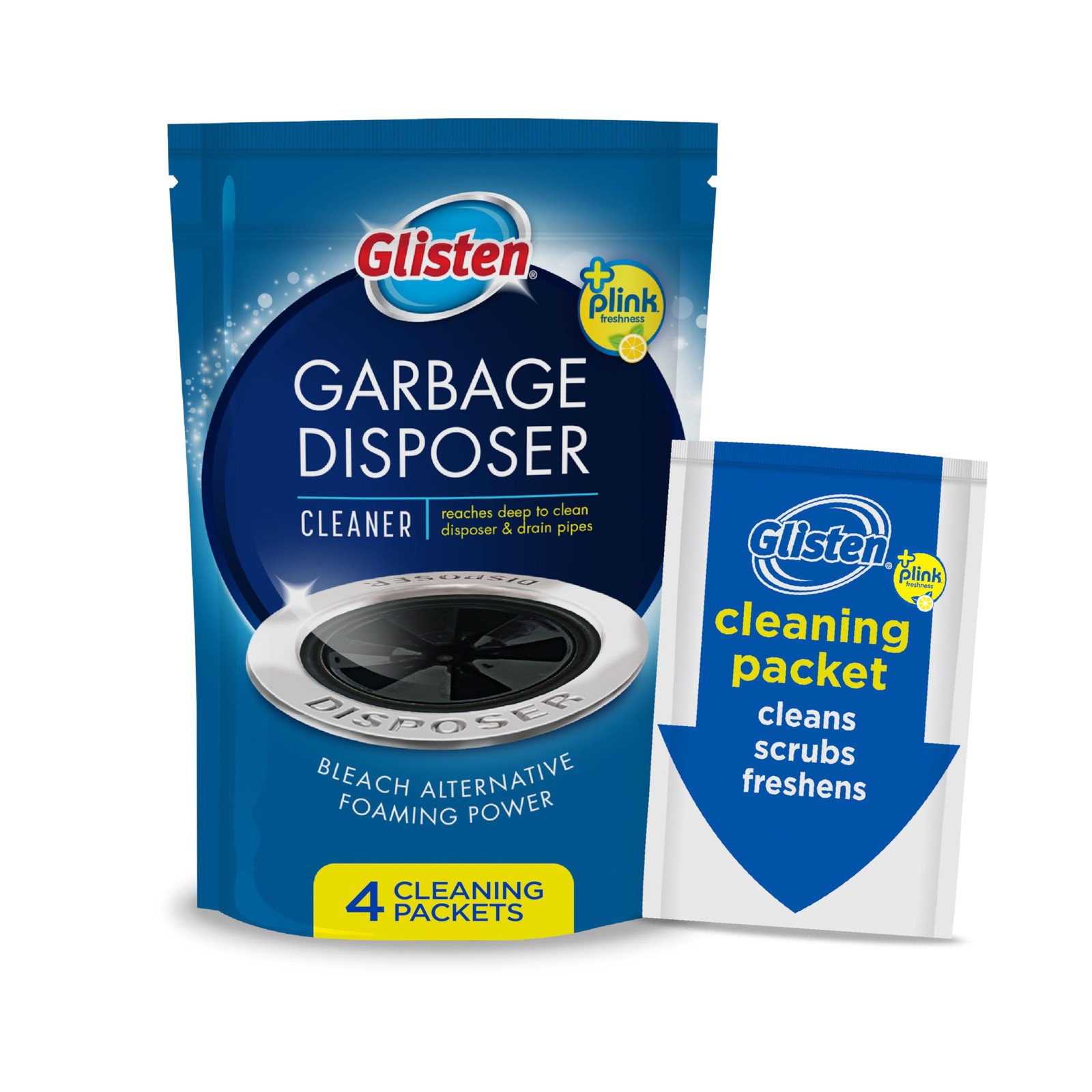 Glisten Garbage Disposer Cleaner and Freshener, 4.9 Ounce (Pack of 1), Red