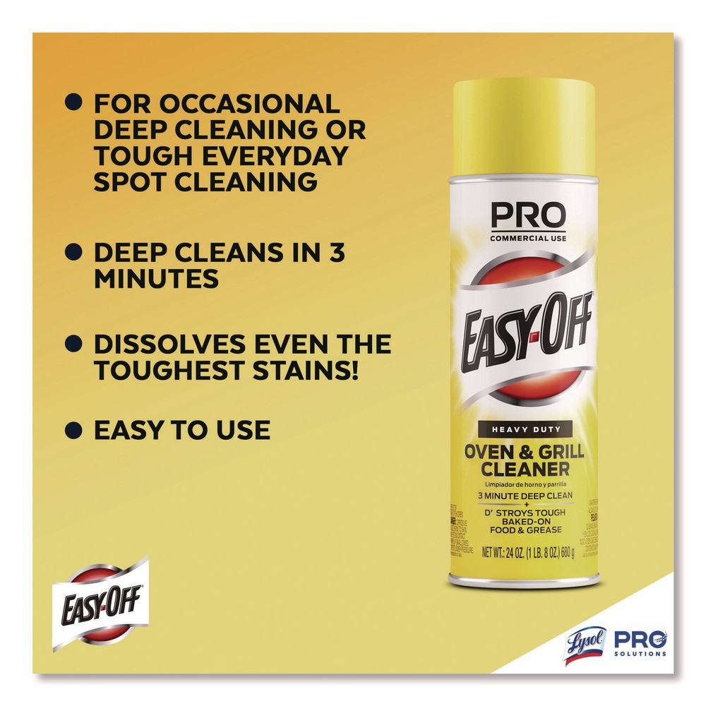 Professional EASY-OFF 85261EA 24 oz. Spray Oven/Grill Cleaner – Unscented New