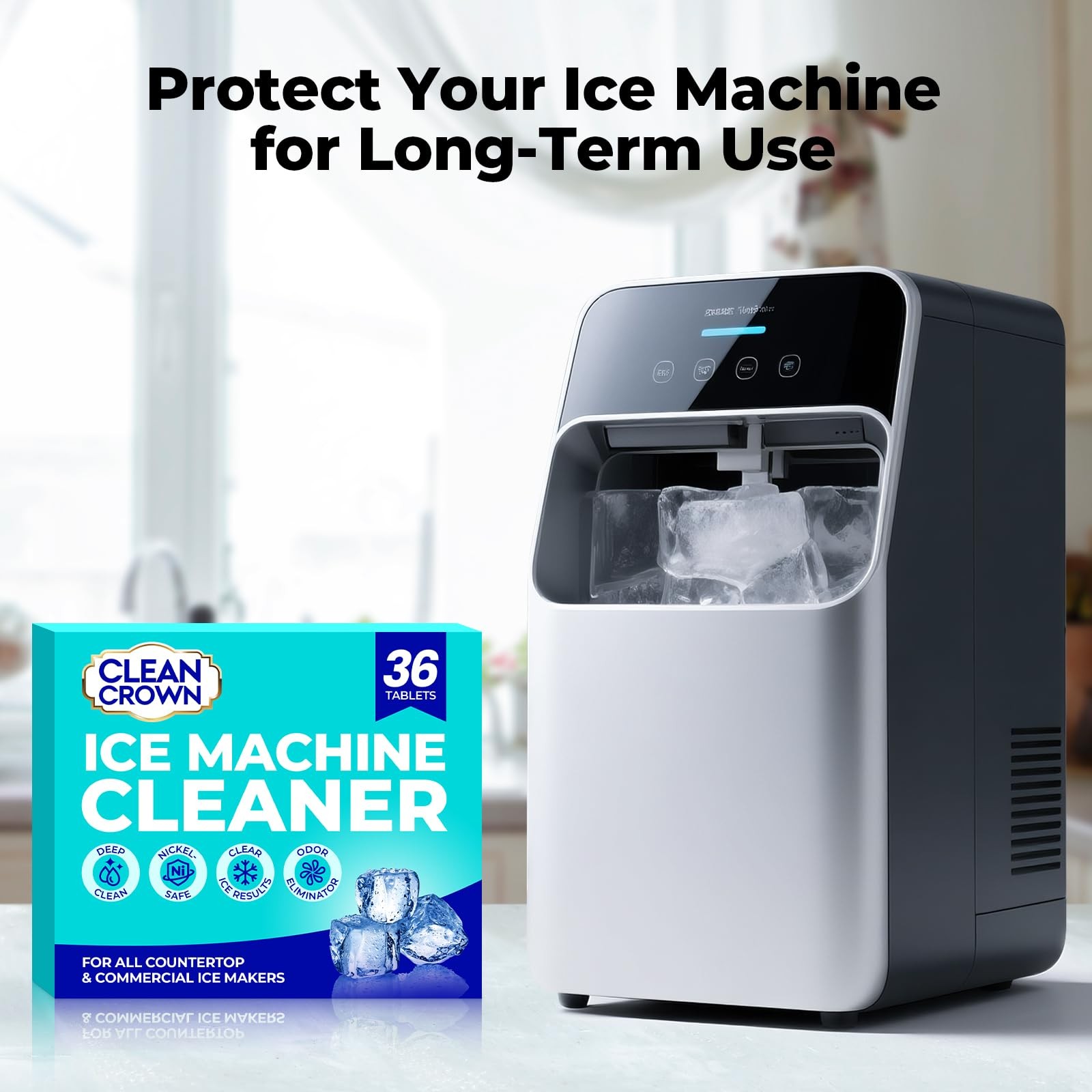 Ice Machine Cleaner (36 Pack), Ice Machine Descaler, Nickel Safe Cleaner and …