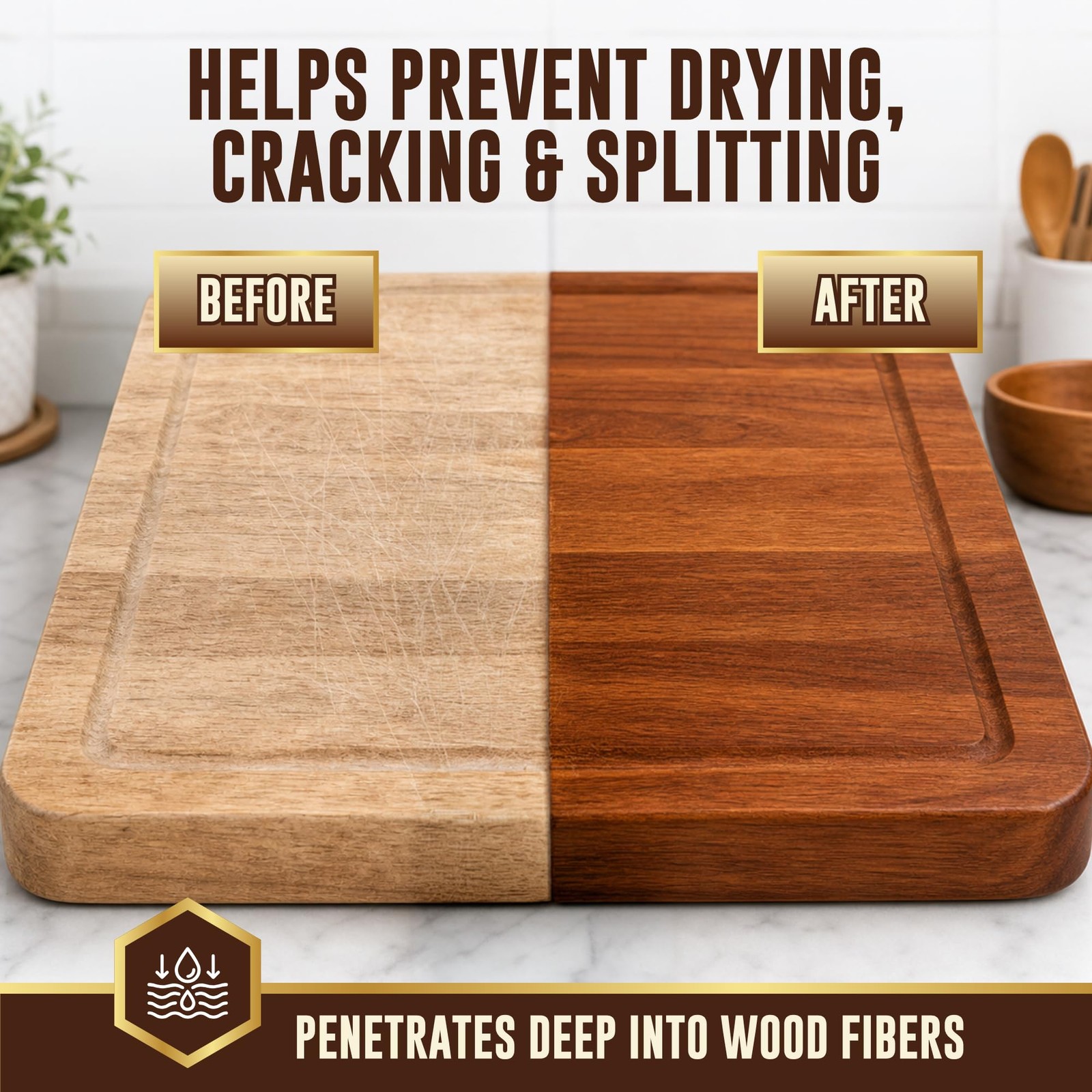 Food Grade Mineral Oil for Cutting Boards & Butcher Block – USP 100% Pure & O…