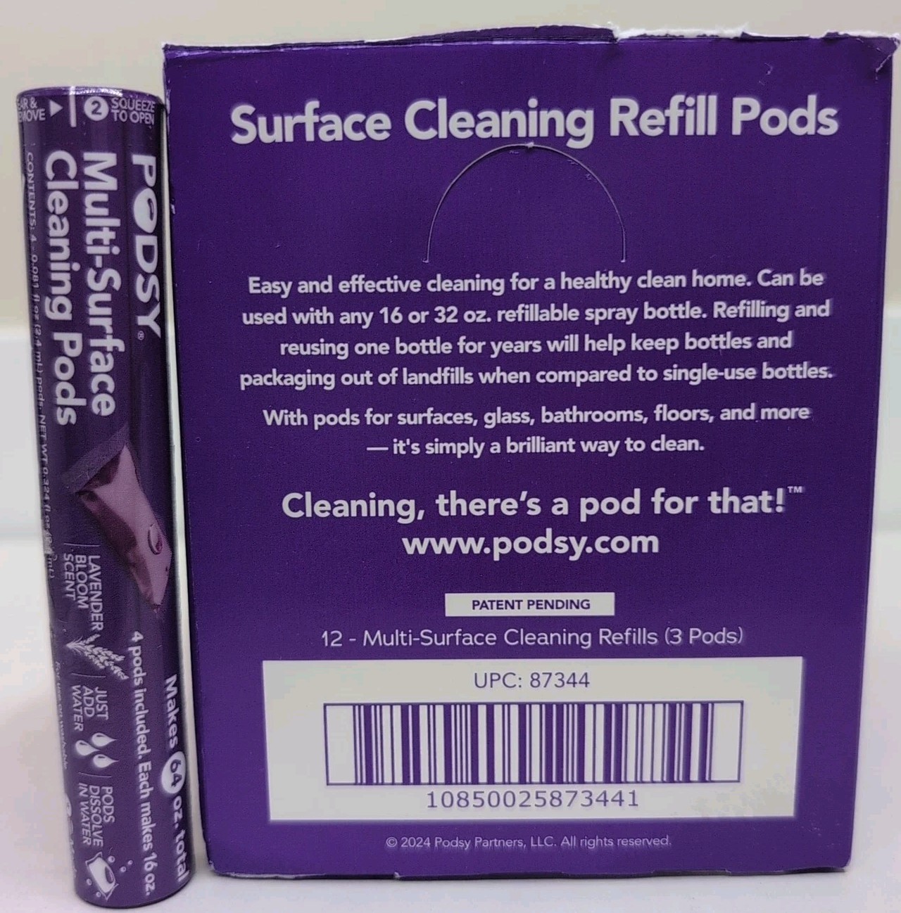 Lot of 2 Sleeves – PODSY – Multi-Surface Cleaning Refill Pods – 8 PODS TOTAL NEW