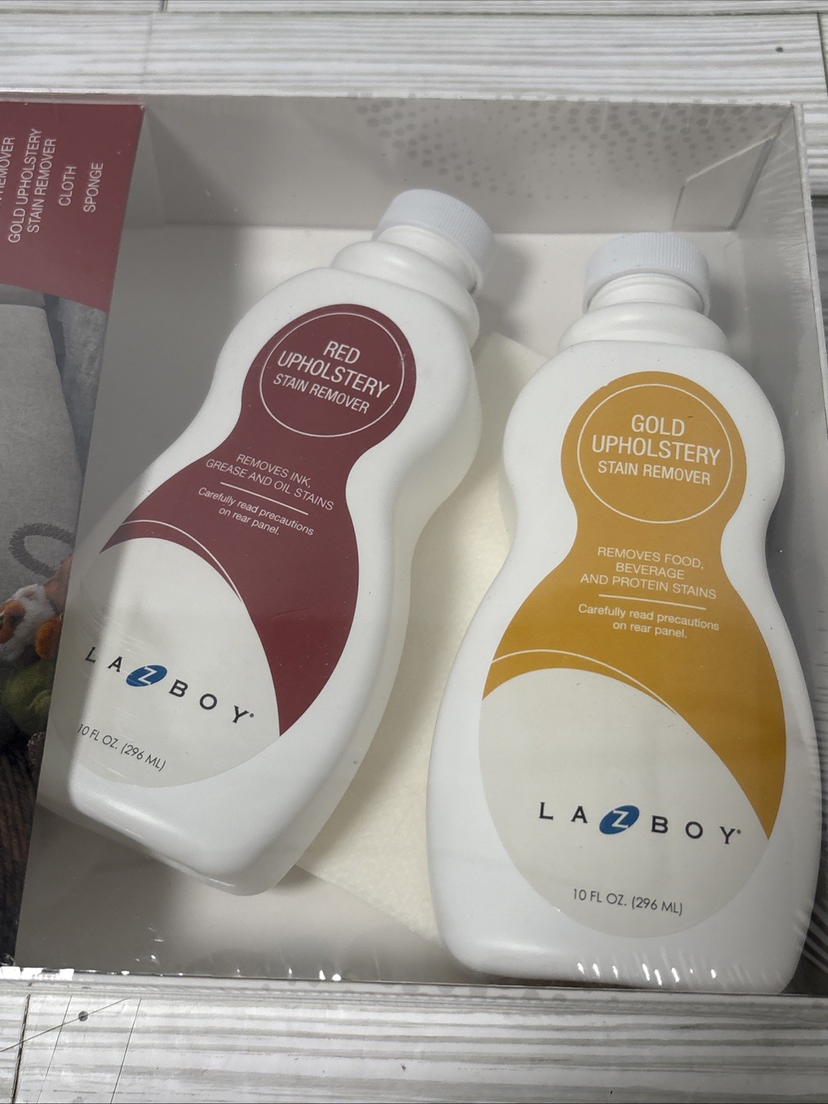 La-Z-Boy Fabric Care Kit Red & Gold Upholstery Stain Remover Kit Furniture New