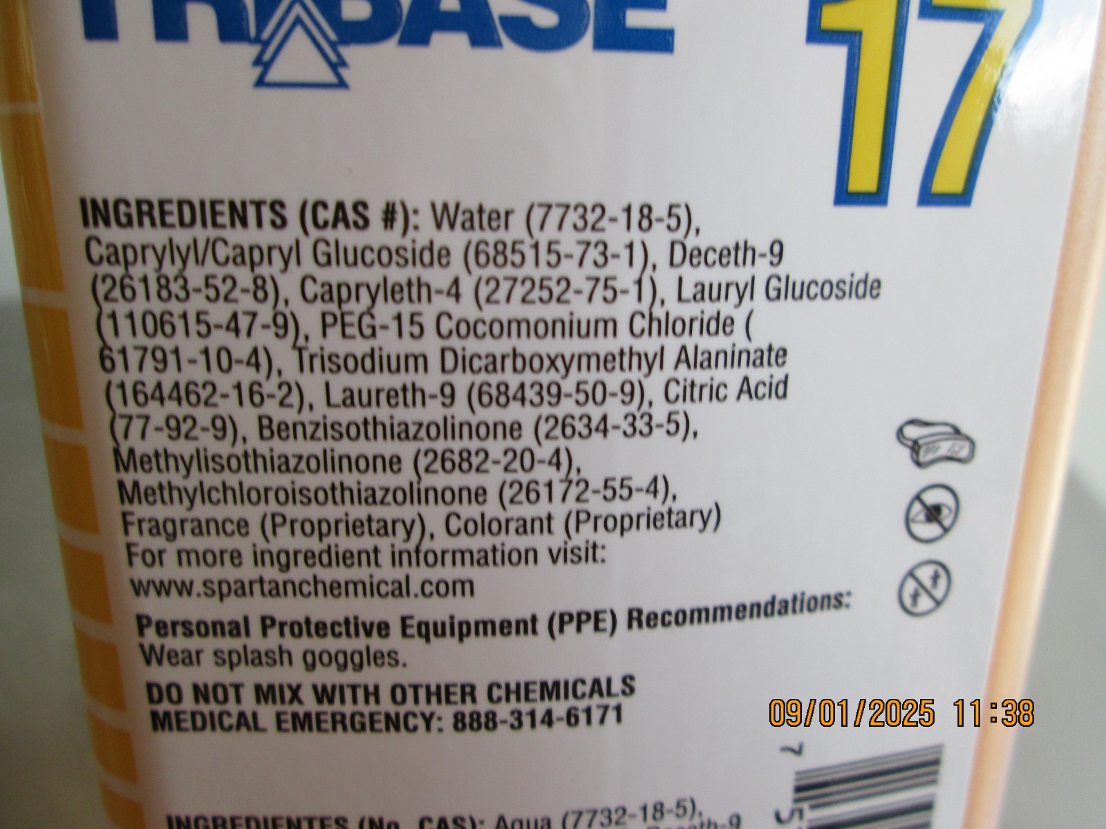 TriBase 2 Liter Multi Purpose Cleaner Dark Yellow