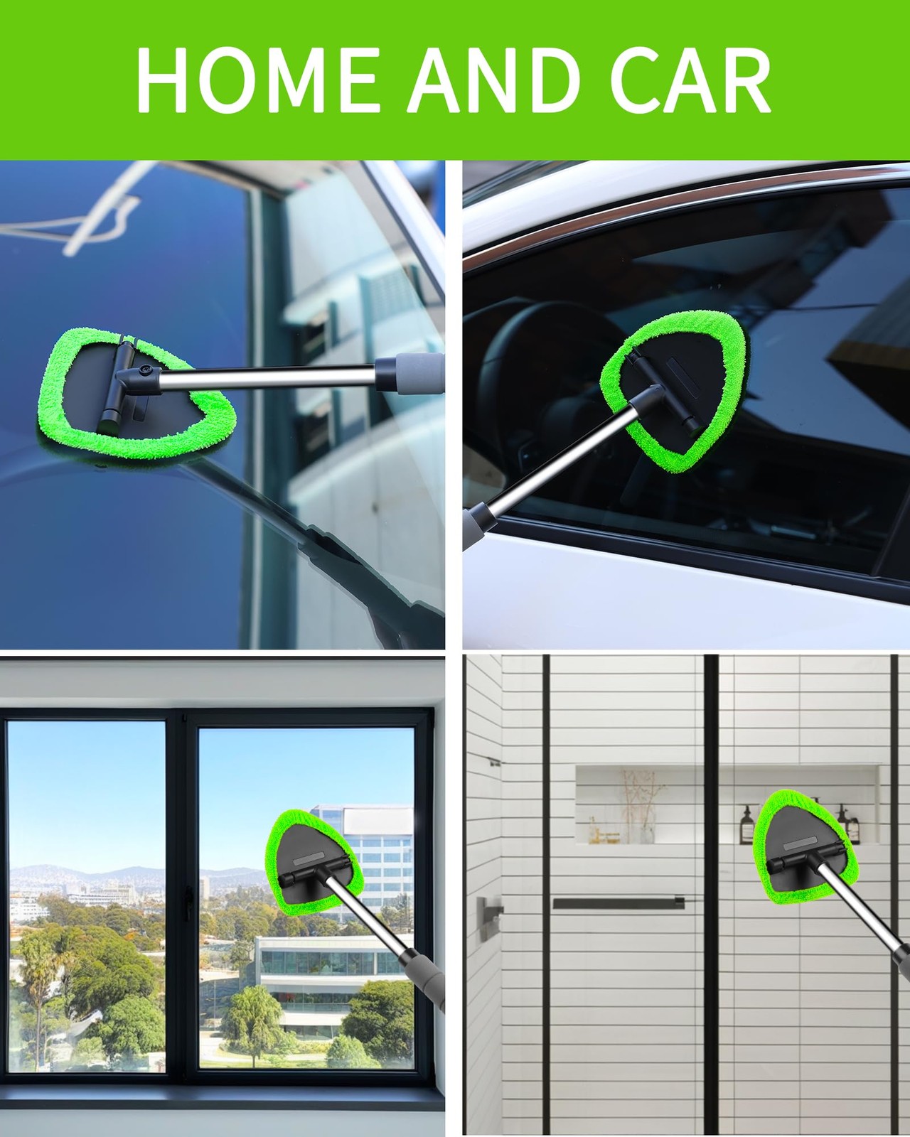 Auto Window Cleaning Tool Retractable Windshield Cleaner Wand Car Window Glass C