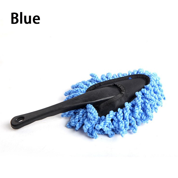 1Pc Car Dash Duster Brush Car Cleaning Home Kitchen C Super Soft Microfiber Blue