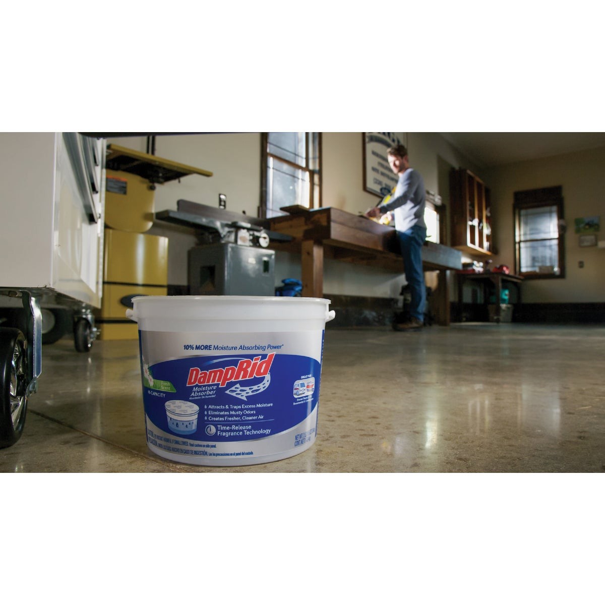 DampRid 2 Lb. 15.5 Oz Hi-Capacity Fresh Scent Moisture Absorber with DampRid