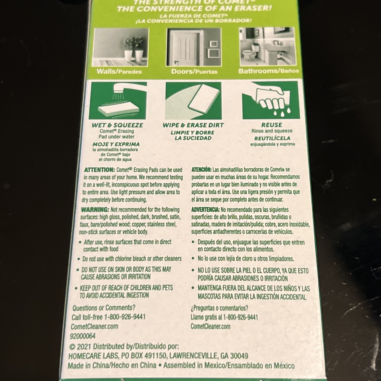 COMET ERASING PAD FAST SHIPPING  (Ships from U.S.A.)