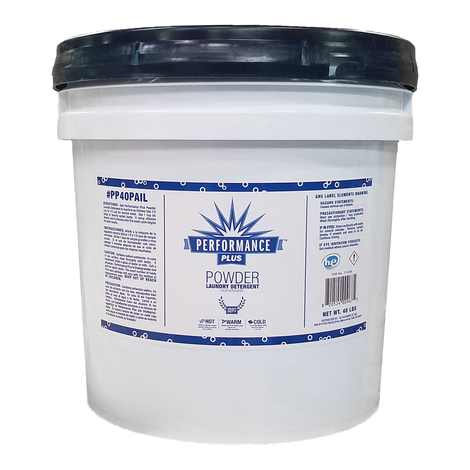 Performance Plus Laundry Detergent Pail Scented 1 Ct PP40PAIL