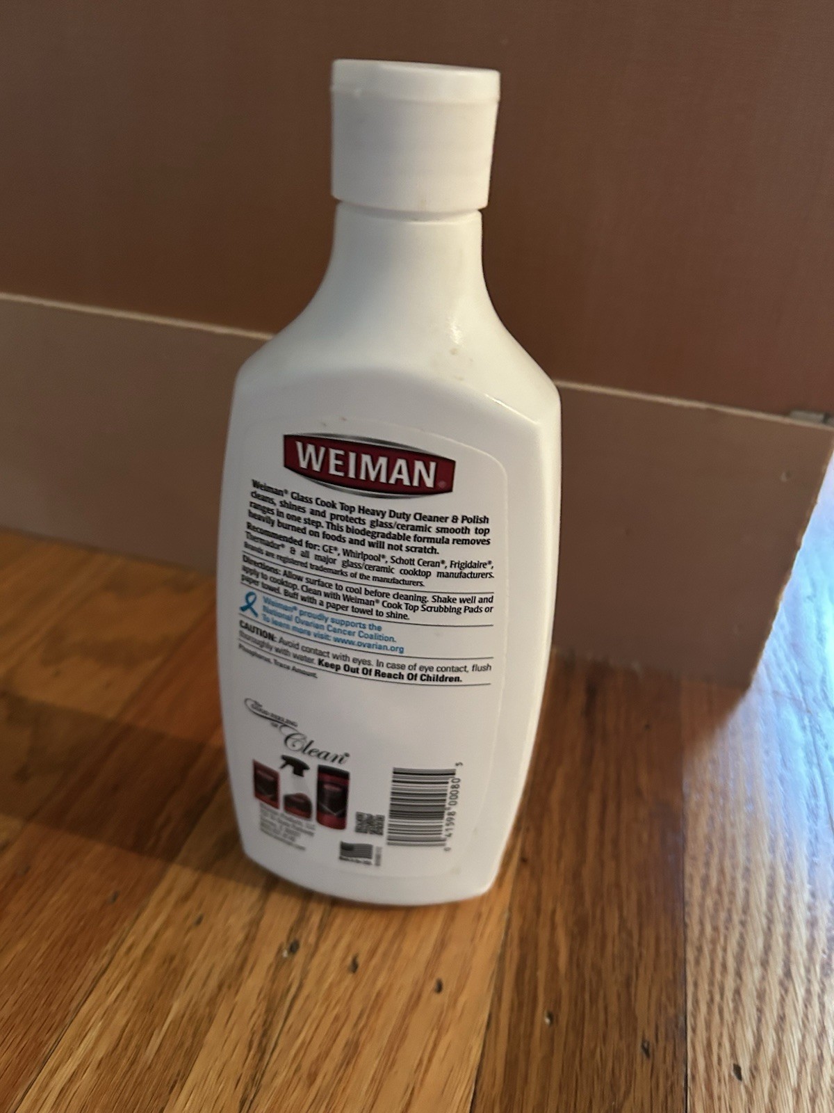 NEW WEIMAN HEAVY DUTY COOK TOP GLASS CLEANER 20oz