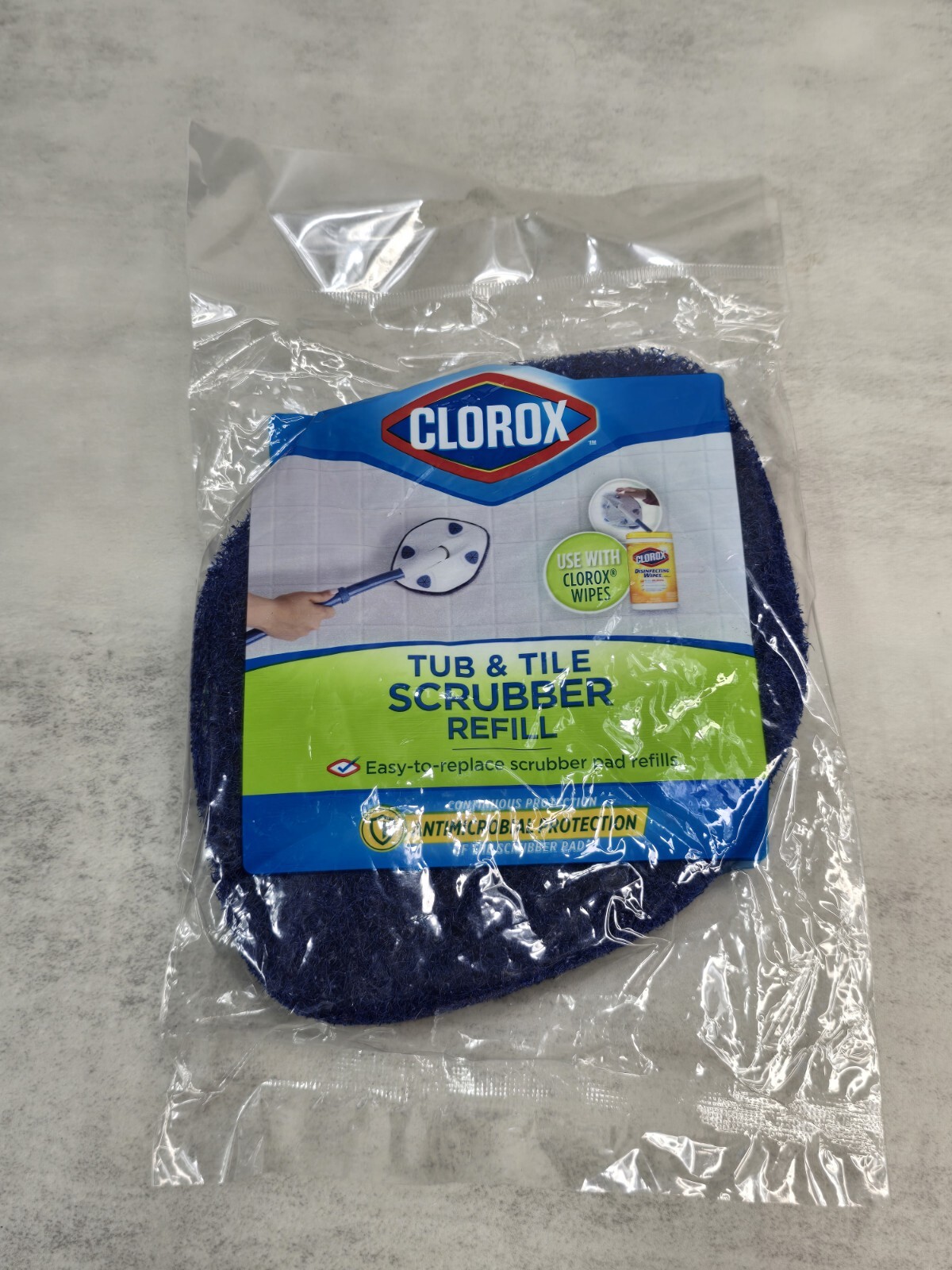 Clorox Tub Tile Scrubber Refill Blue Cleaning Scrub Replacement New