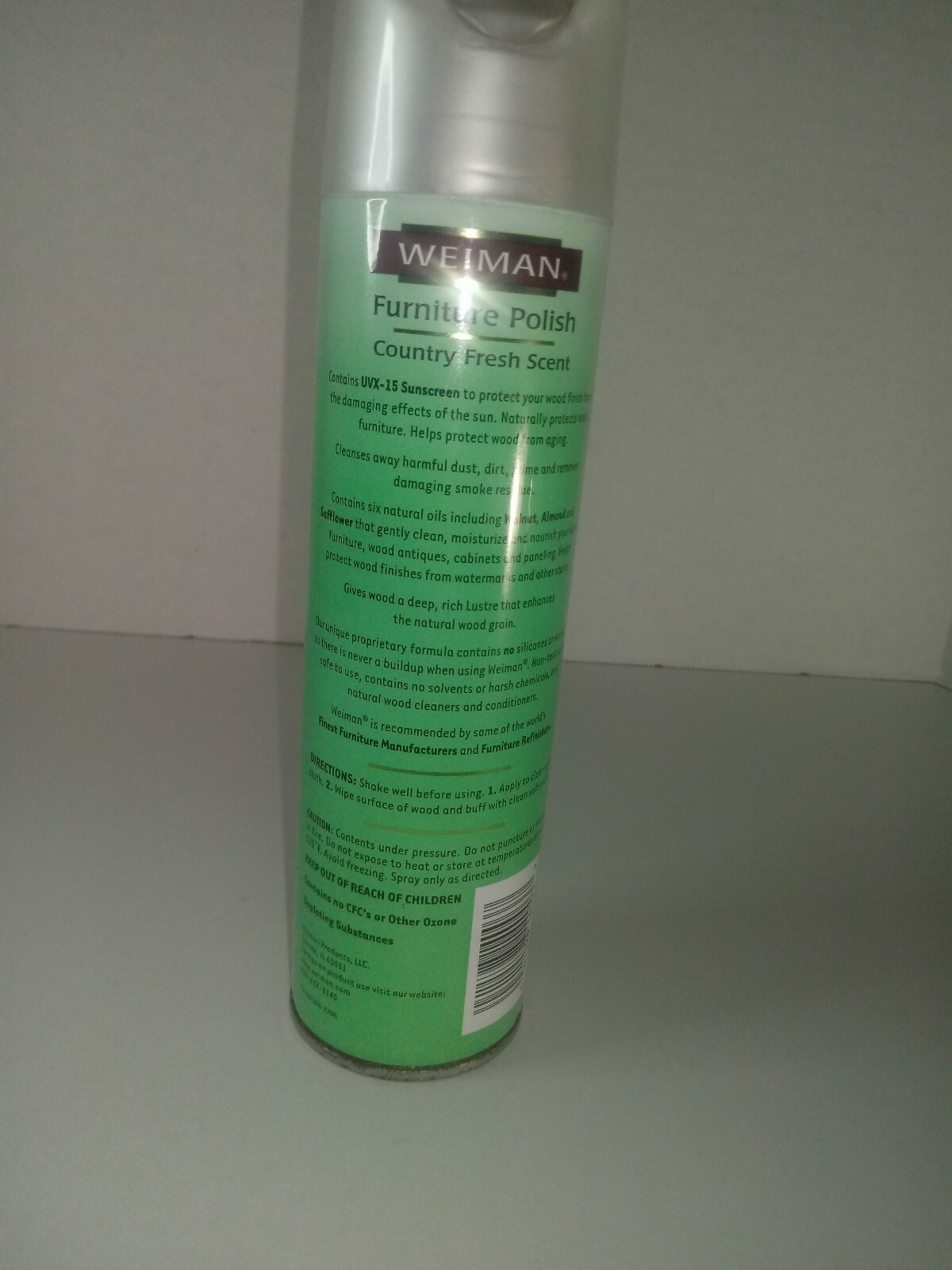 Weiman Furniture Polish Country Fresh Scent With Sunscreen 12oz Discontinued