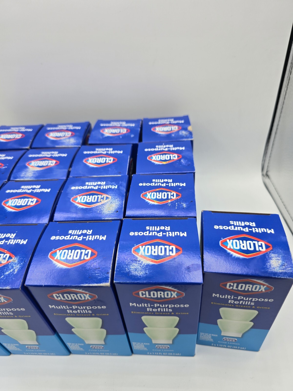 Lot Of 17 Clorox Multi-Purpose Cleaner Refills 2 pack Crisp Lemon New in Box