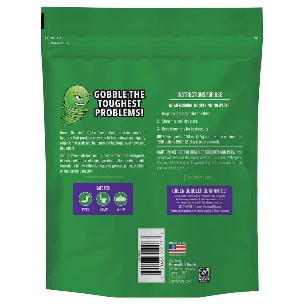 Septic Tank Treatment Pods 2 pack, 6-month supply