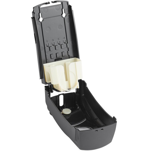 DIAL ECO-SMART 15 oz BLACK LIQUID HAND SOAP/AMENITY DISPENSER, 7 1/2″ x 3 3/4″