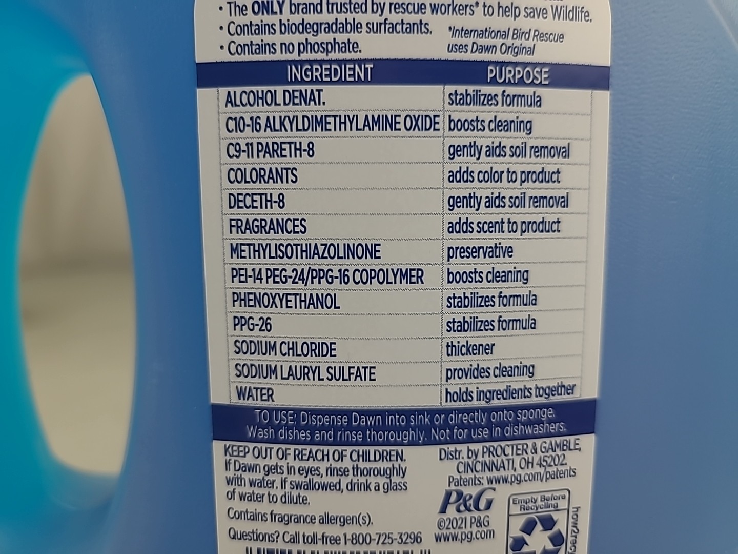 1x Dawn OLD SCENT Original Scent Ultra Dishwashing Liquid Dish Soap 56oz
