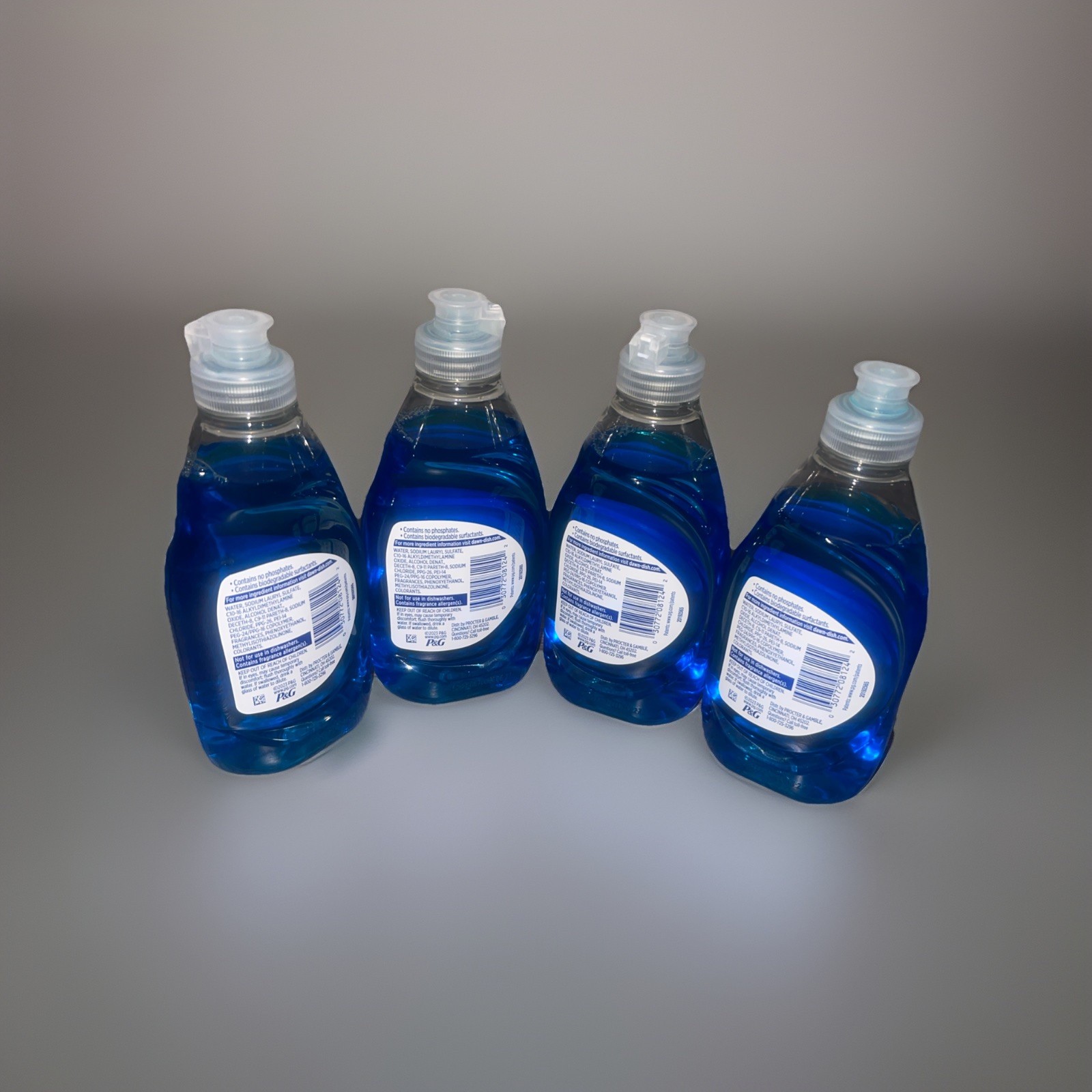 Dawn 50% LESS SCRUBBING Dishwashing Liquid Dish Soap 7.5oz Kitchen Supplies 4-Pk