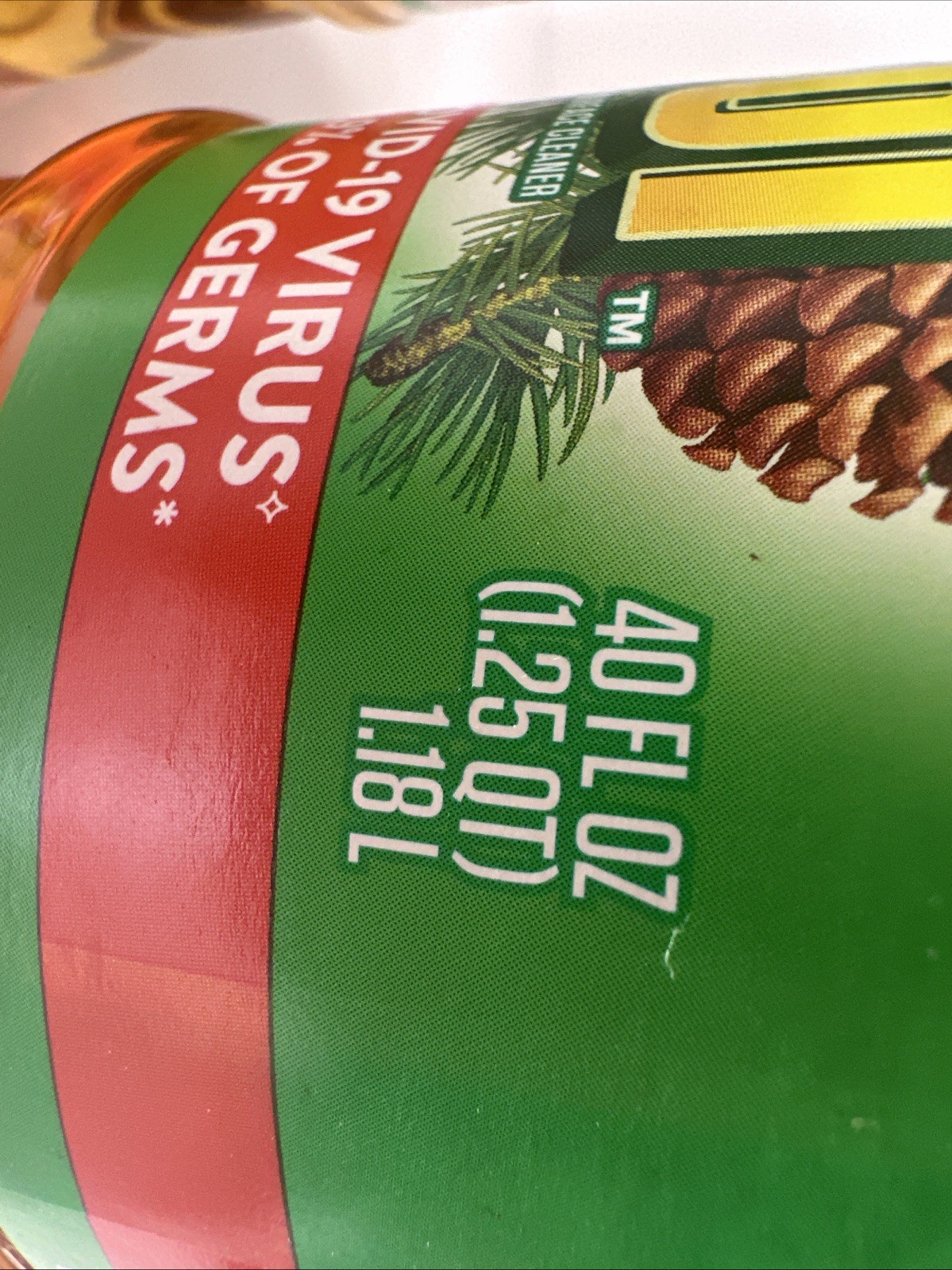 2x Pine-Sol All Purpose Cleaner Original Formula With Pine Oil 40oz & 24oz