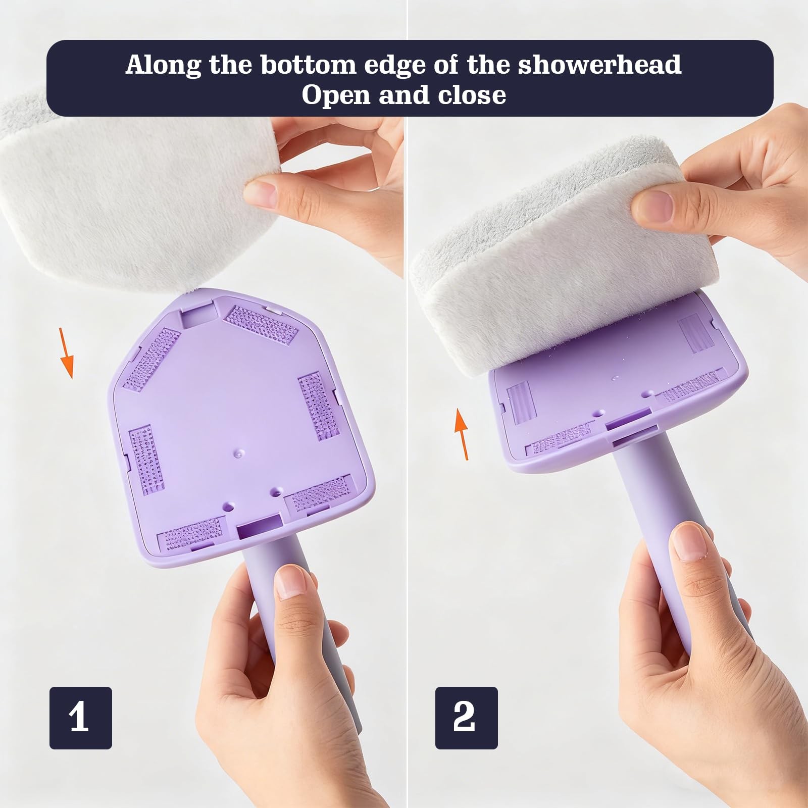 2Pcs Tub Scrubber Refill Scouring Pads- Shower and Tub Scrubber Replacement