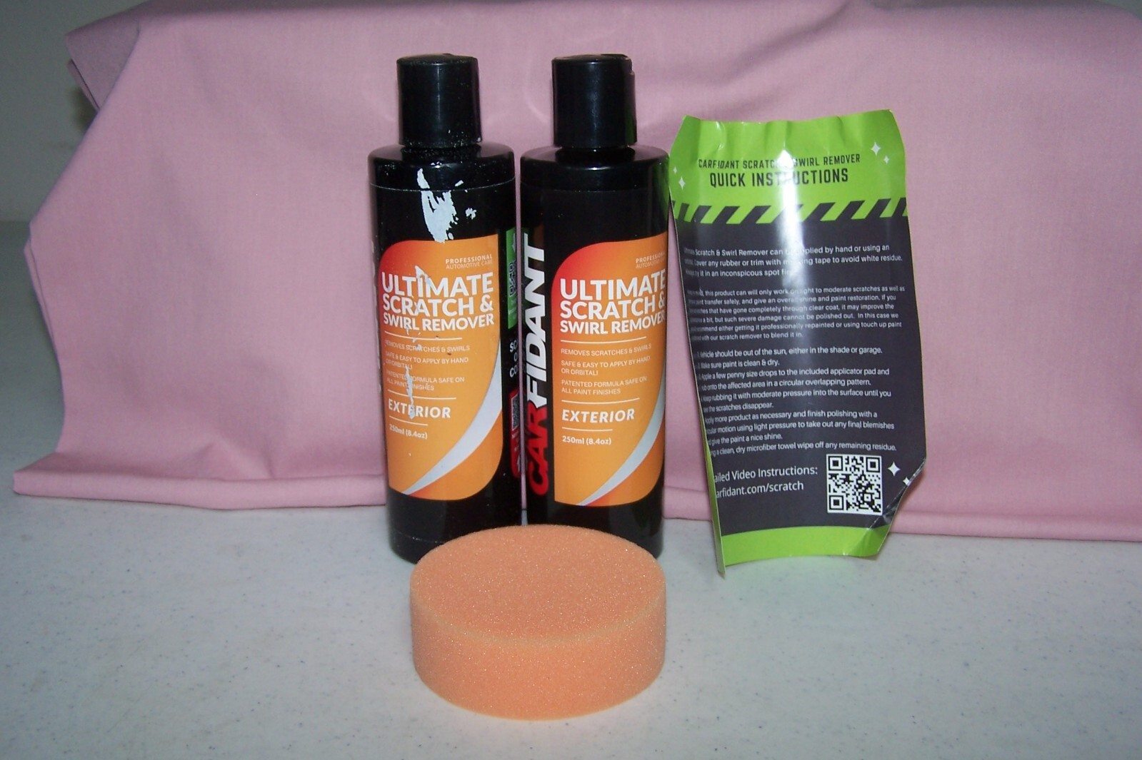 (2) Carfidant Scratch & Swirl Remover Car Scratch Remover for Paint Scratches