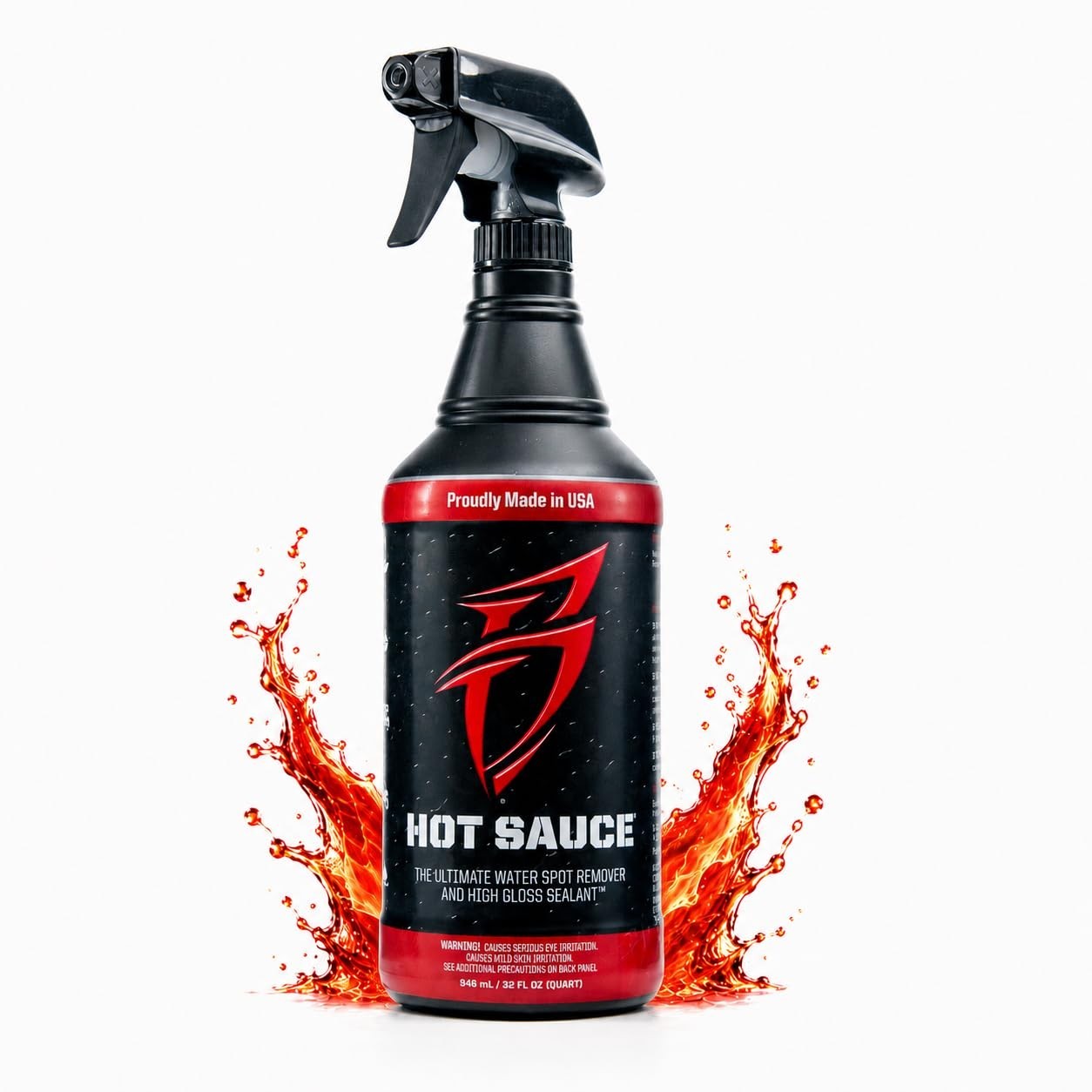 32 oz Hard Water Spot Remover & Wax Sealant – Glossy Finish for Boats, RVs, Auto