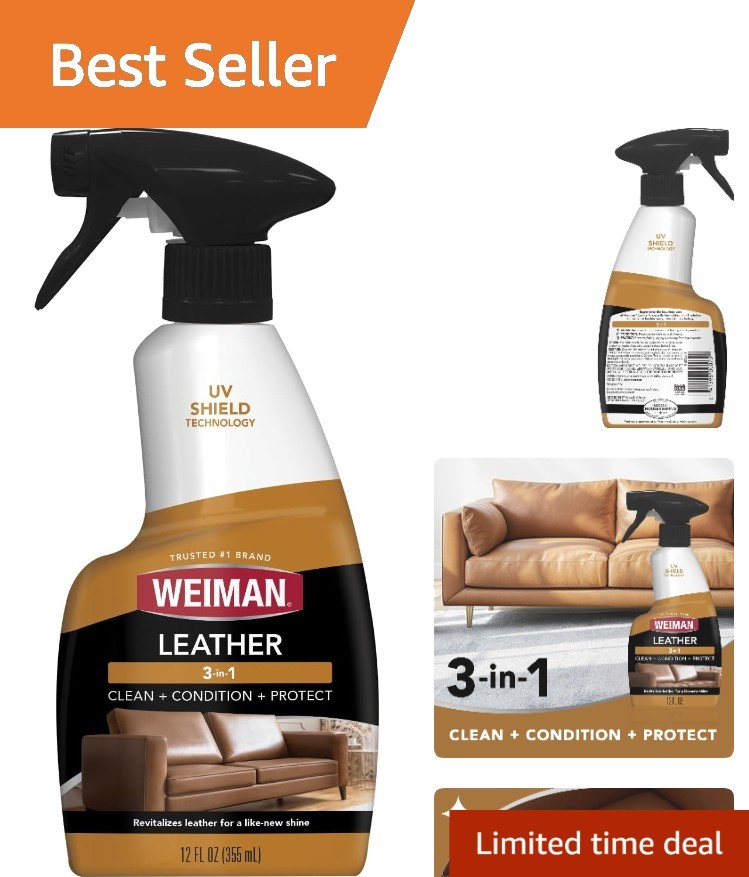 Comprehensive Leather Cleaner & Conditioner – Moisturizes, Protects, Restores