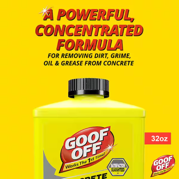 Goof Off Easy to use 32 oz. Concrete Cleaner and Oil Stain Remover
