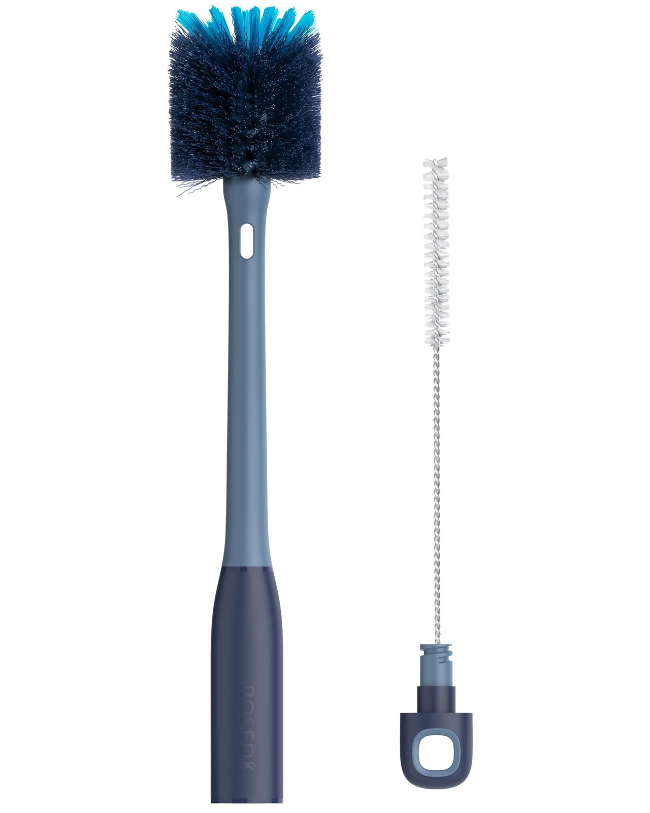 2in1 Bottle Scrubbing Brush with Straw Brush has Long and Comfortable Handle,…