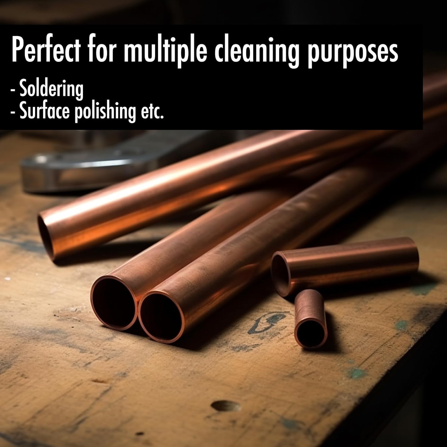 6-Piece Stainless Steel Pipe Cleaner Set for 1/2” to 1” Pipes – Durable Brushes
