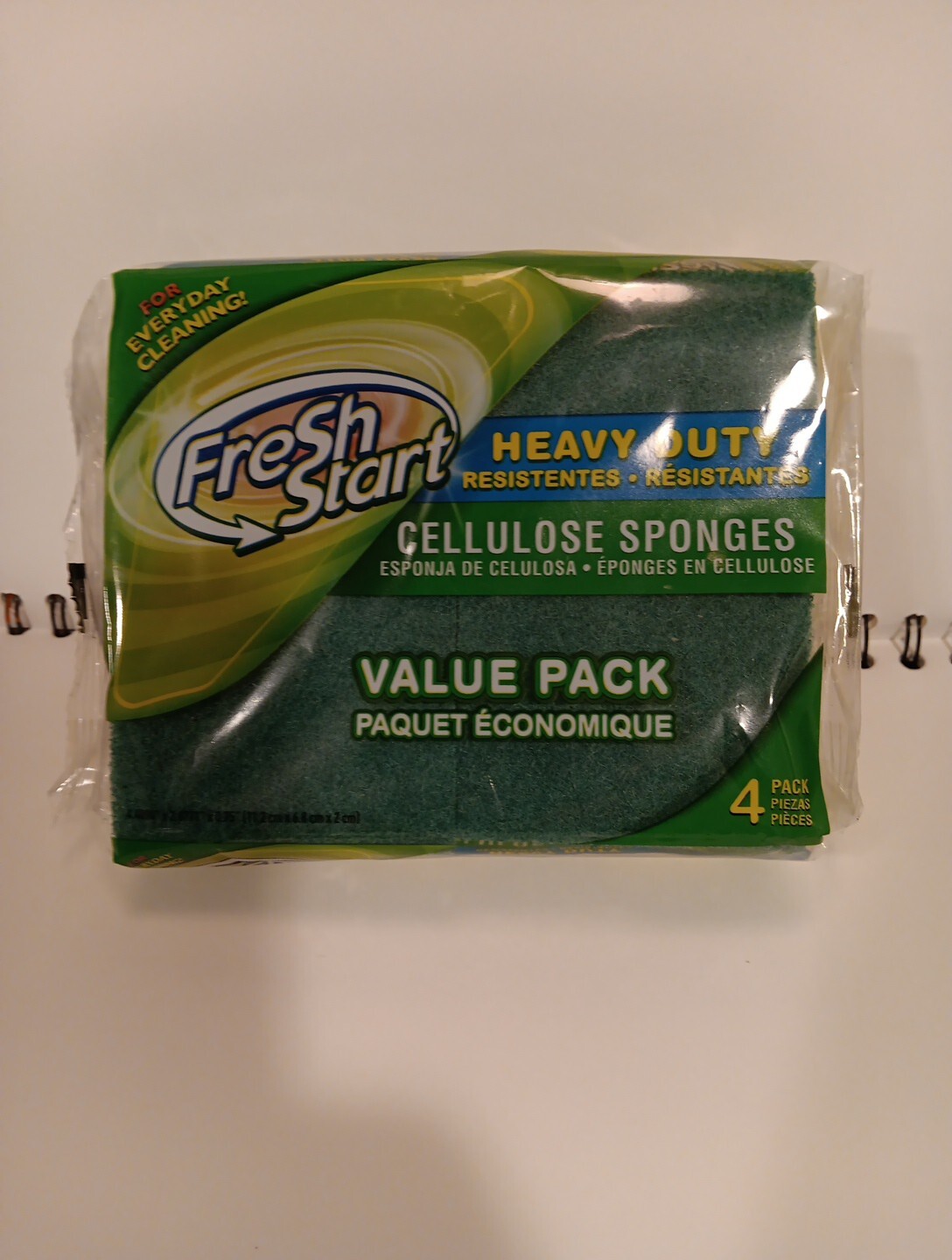 Sponges, Heavy duty cellulose sponges value 4 Pack, Great for all Tough Cleaning