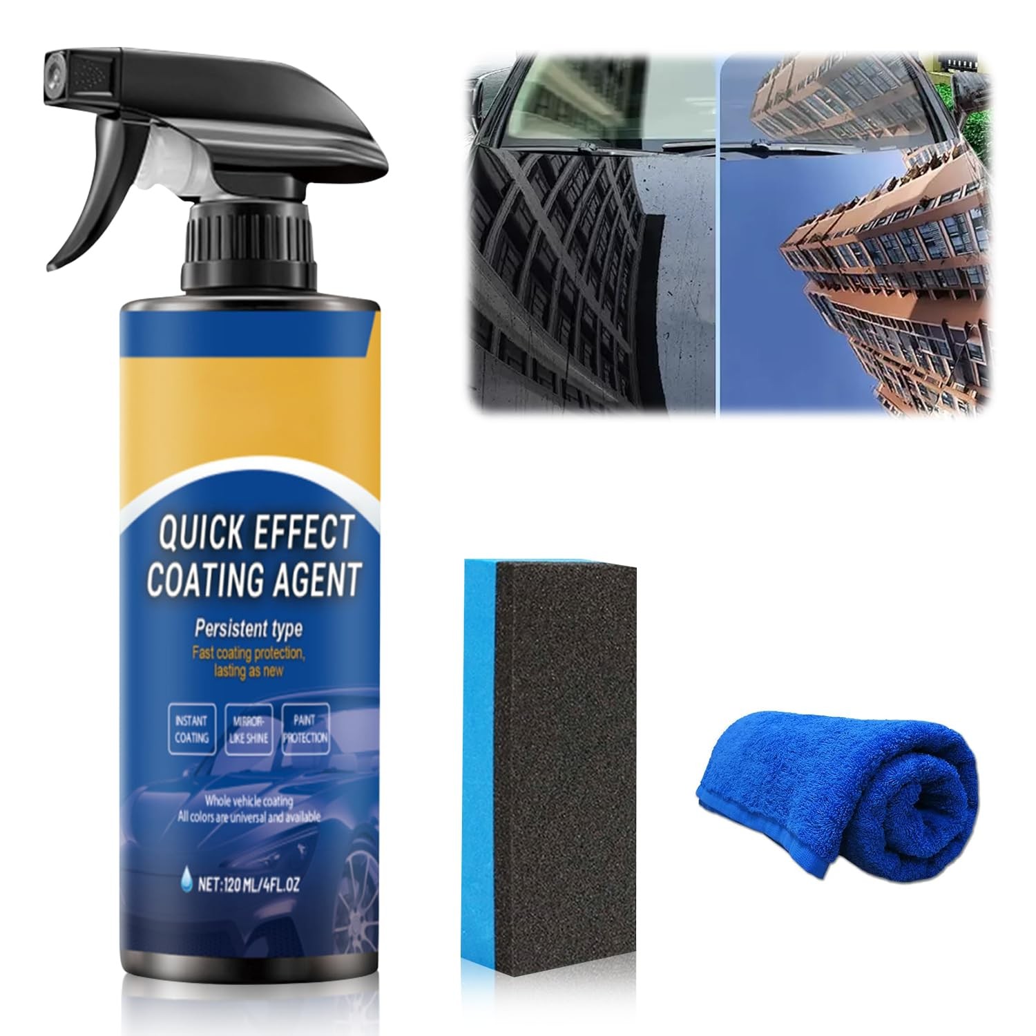 Car Coating Agent Spray, Quick Effect Car Coating, Car Waxing Spray Can