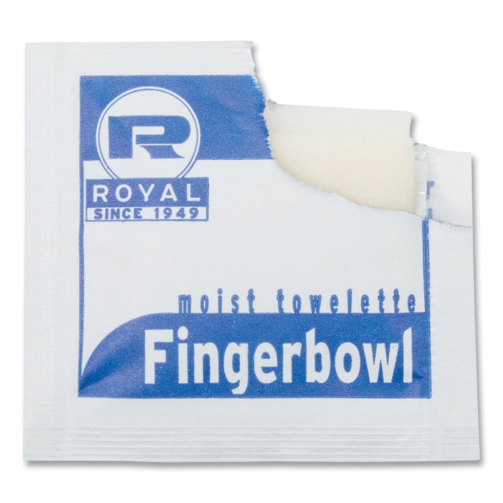 AmerCareRoyal RF1MB 4″ x 6″ Moist Towelettes – Lemon Scent White (1000/CT) New