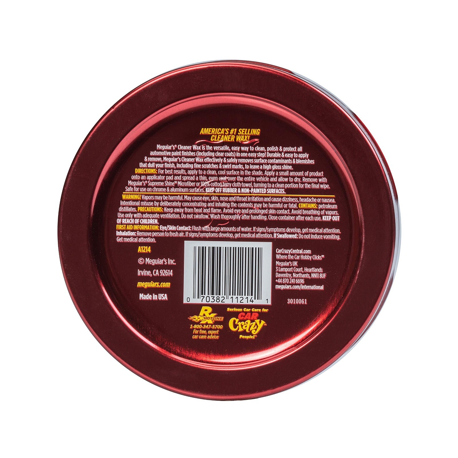 Cleaner Wax Paste 11 Oz – High-Gloss Finish, Easy Application, Pack of 2