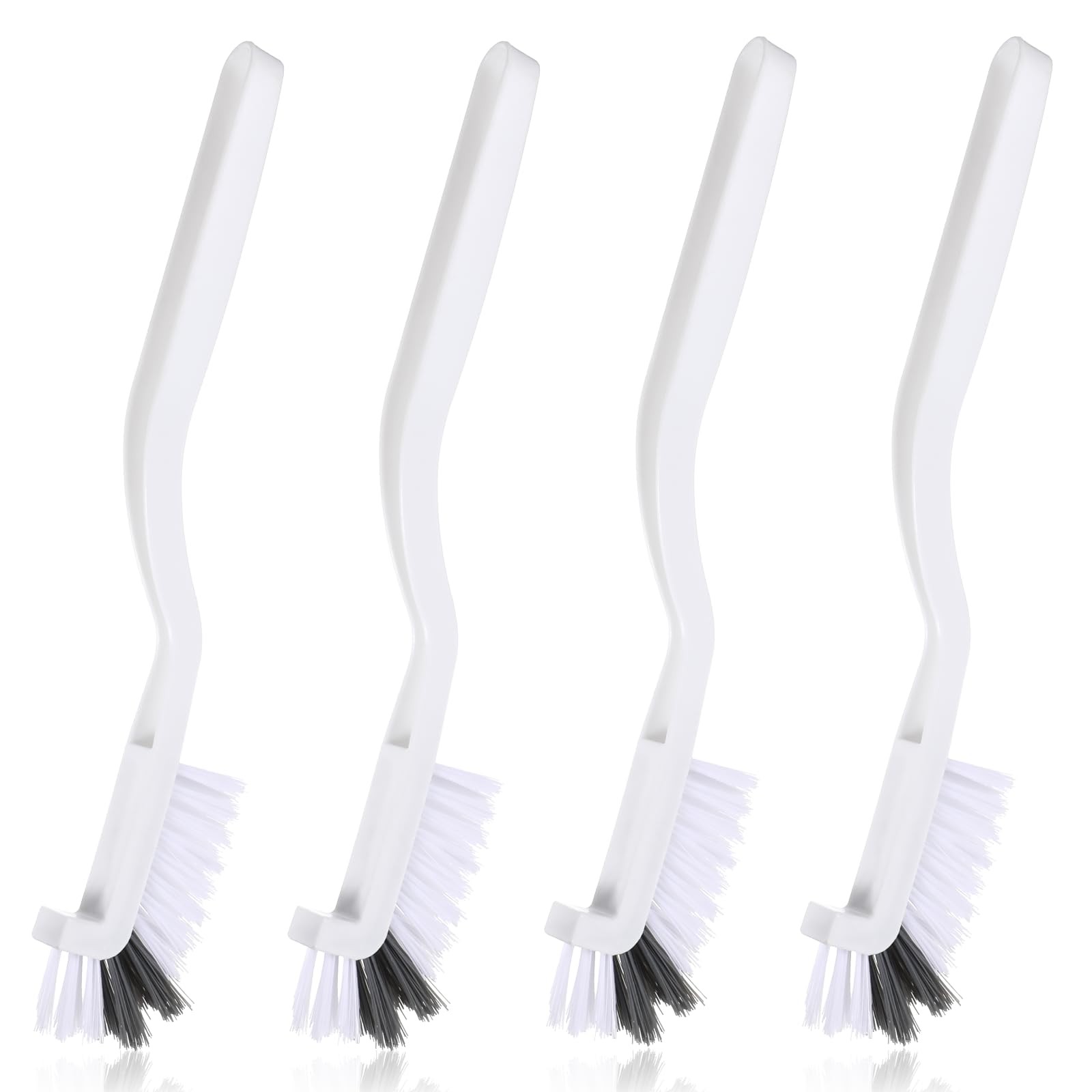 4PCS Right Angle Kitchen Scrub Brushes Small Crevice Cleaning Tools with Stiff B
