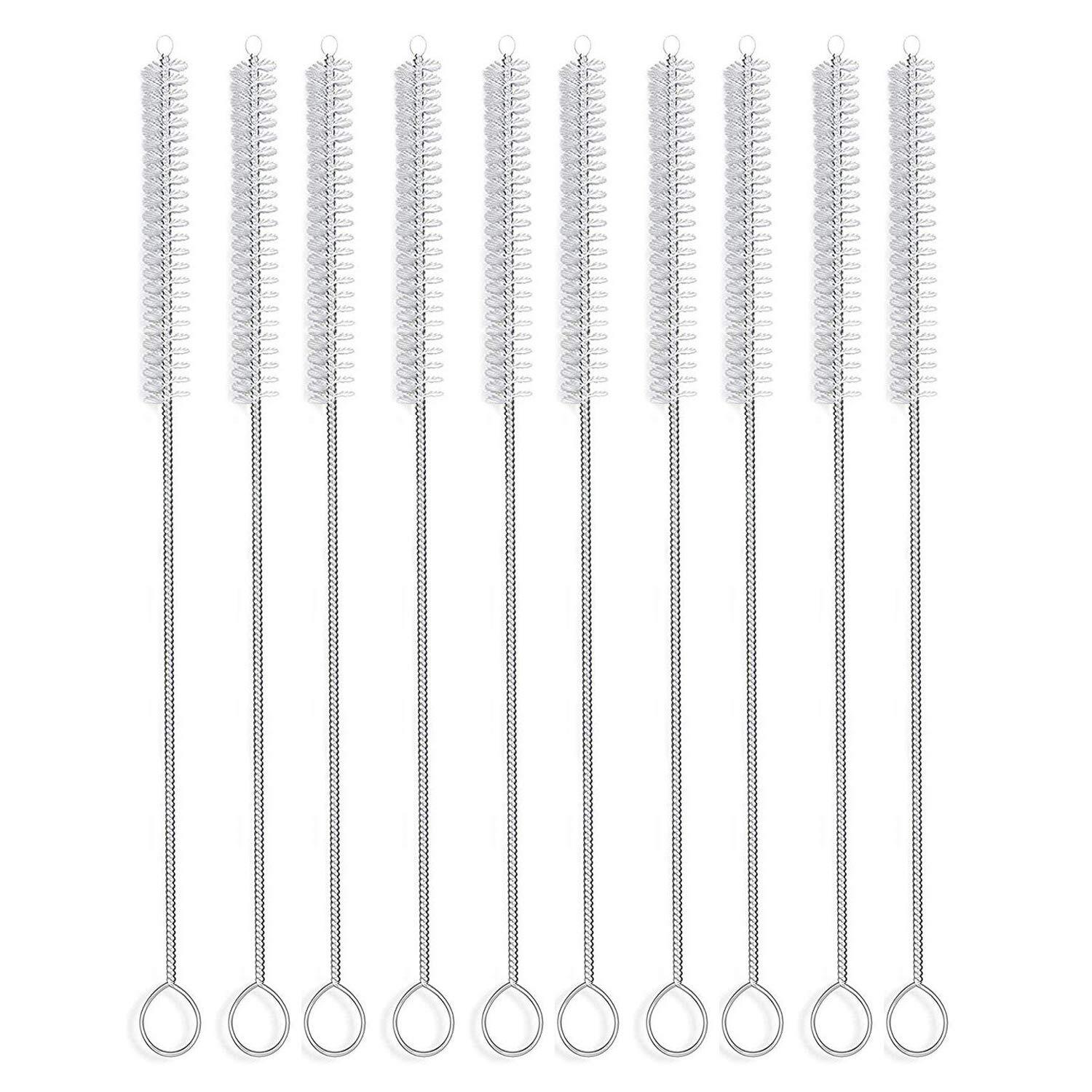 Long Straw Brush, Nylon Flexible,Reusable Pipe Tube Cleaner
