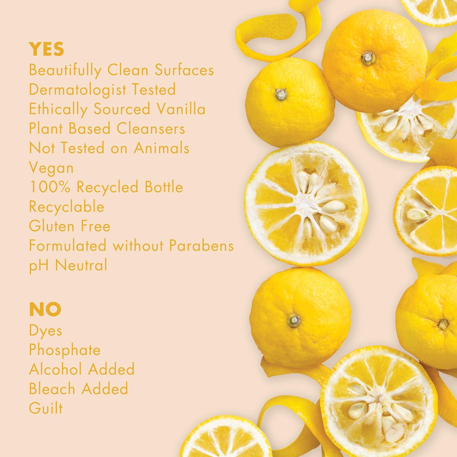 Vegan Citrus Yuzu All Purpose Cleaner 23 Fl Oz Plant Based Cruelty Free
