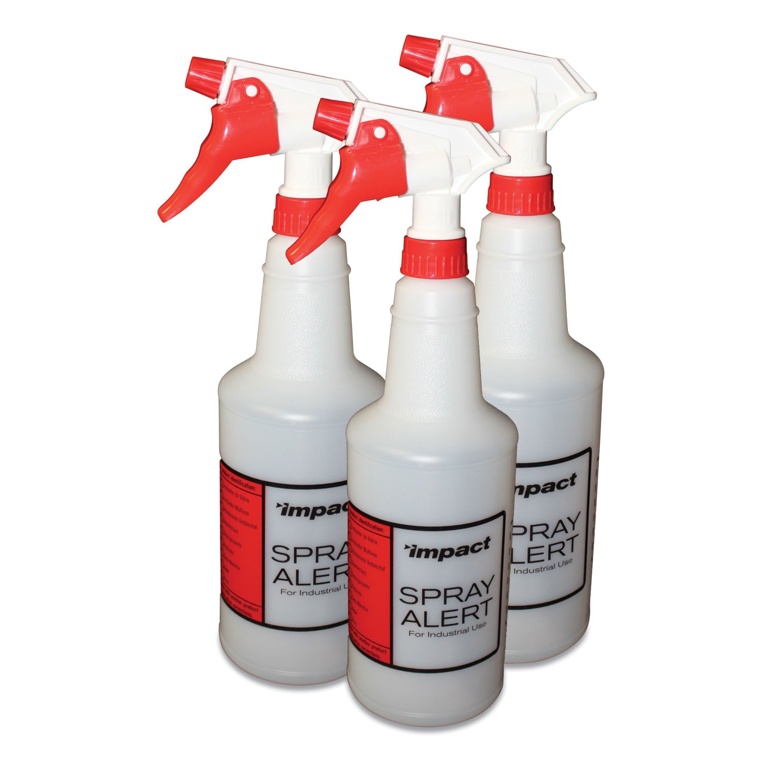 Impact? Spray Alert System, 32 oz, Natural with Red/White Sprayer, 3/Pack, 24 Pa