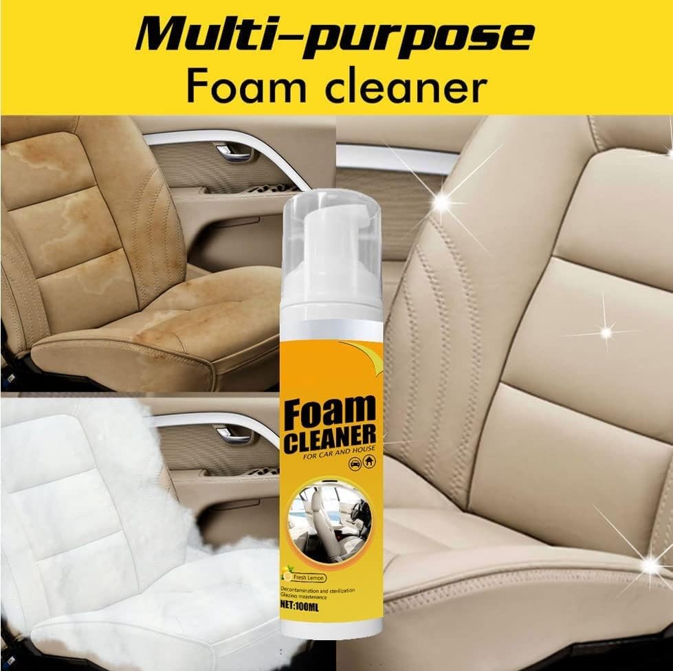 2PCS Foam Cleaner Spray,All-Purpose Household Cleaners for Car Multipurpose