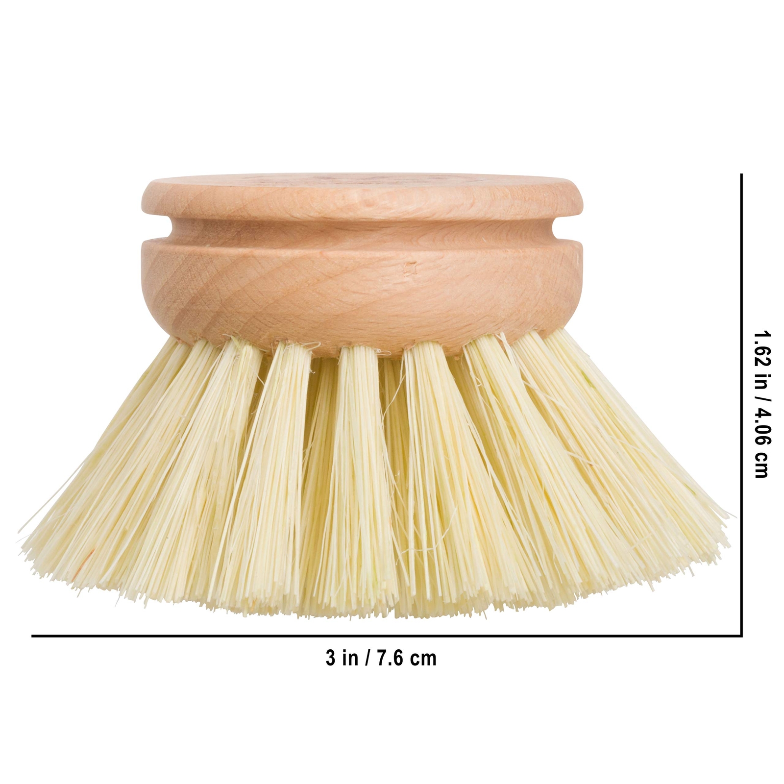 Tampico Fiber Replacement Head Made With Untreated Beechwood 15/8inches Wooden D