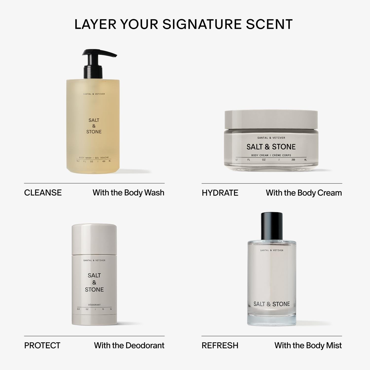 Salt & Stone Body Cream | Hydrating Formula with Seaweed Extracts, Spirulina &