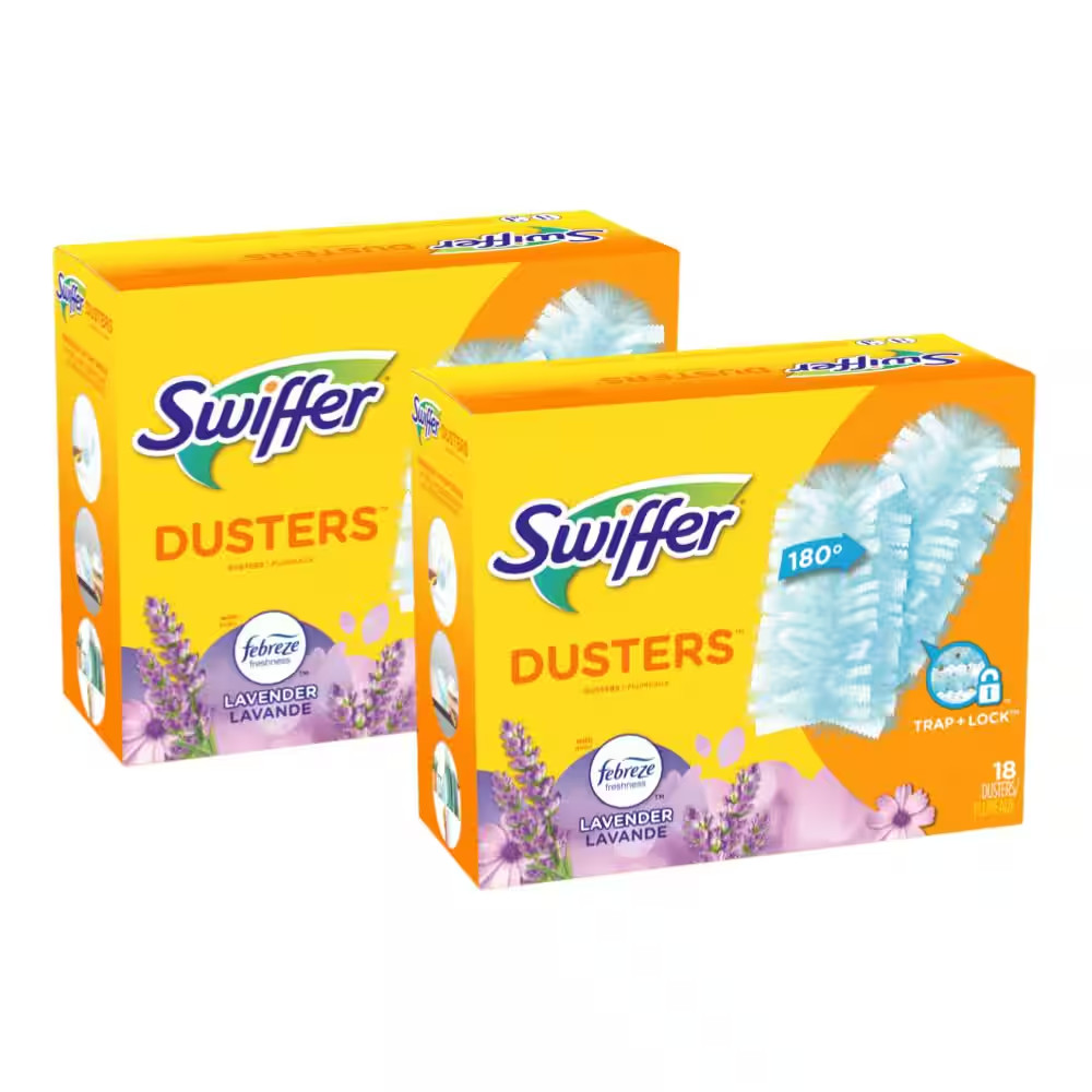 180 Duster Multi-Surface Refills with Febreze Lavender Vanilla and Comfort Scent