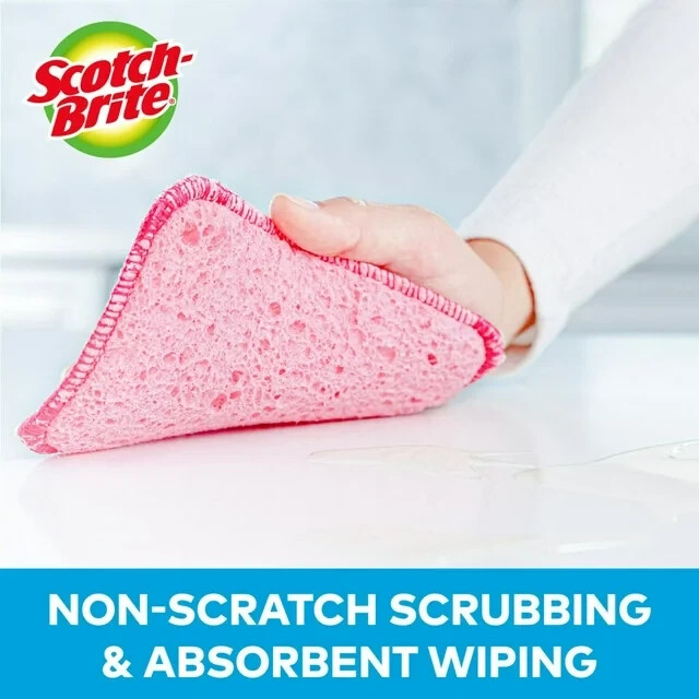 (3-2/pk)-3M Scotch-Brite Dobie Scrub & Wipe Reusable Cleaning Cloth Model 9057-2