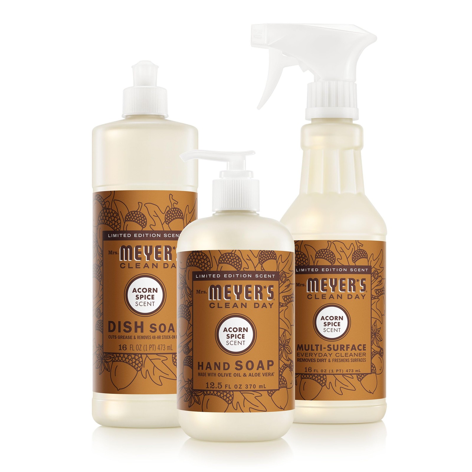 CLEAN DAY Kitchen Basics Set, Acorn Spice Scent Cleaning Supplies includes Ha…