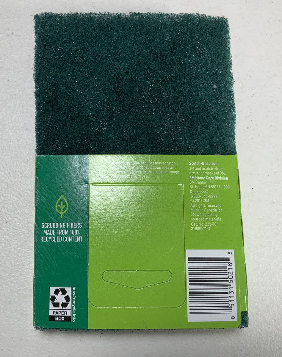 Scotch-Brite SCOUR PADS 3 ct All-Purpose Heavy Duty Absorbent Kitchen 223-10 NEW